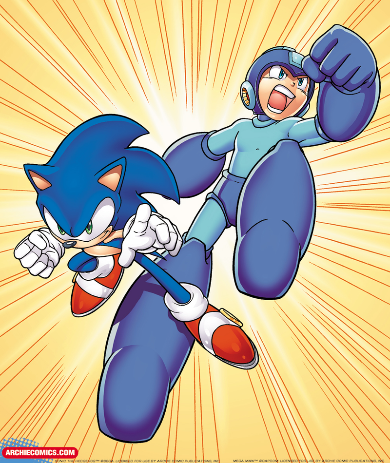 Illustration for article titled Sonic and Mega Man Team Up for the First Time Ever in An Archie Comics Crossover